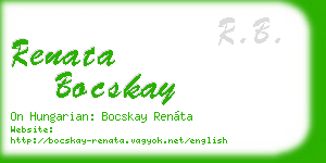 renata bocskay business card